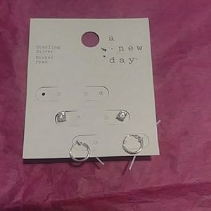 A new day sterling silver 2 pair